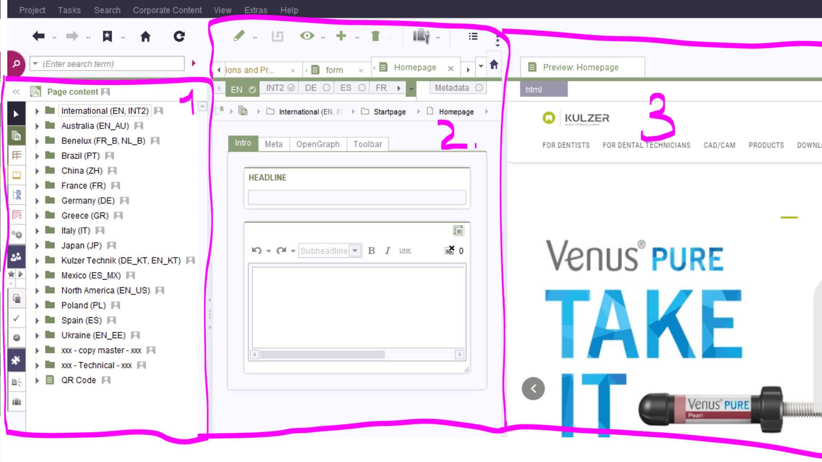 First Spirit Interface