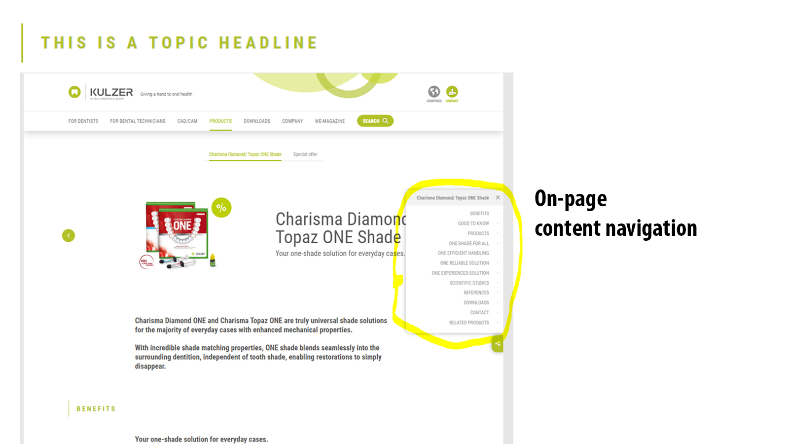 Topic Headline